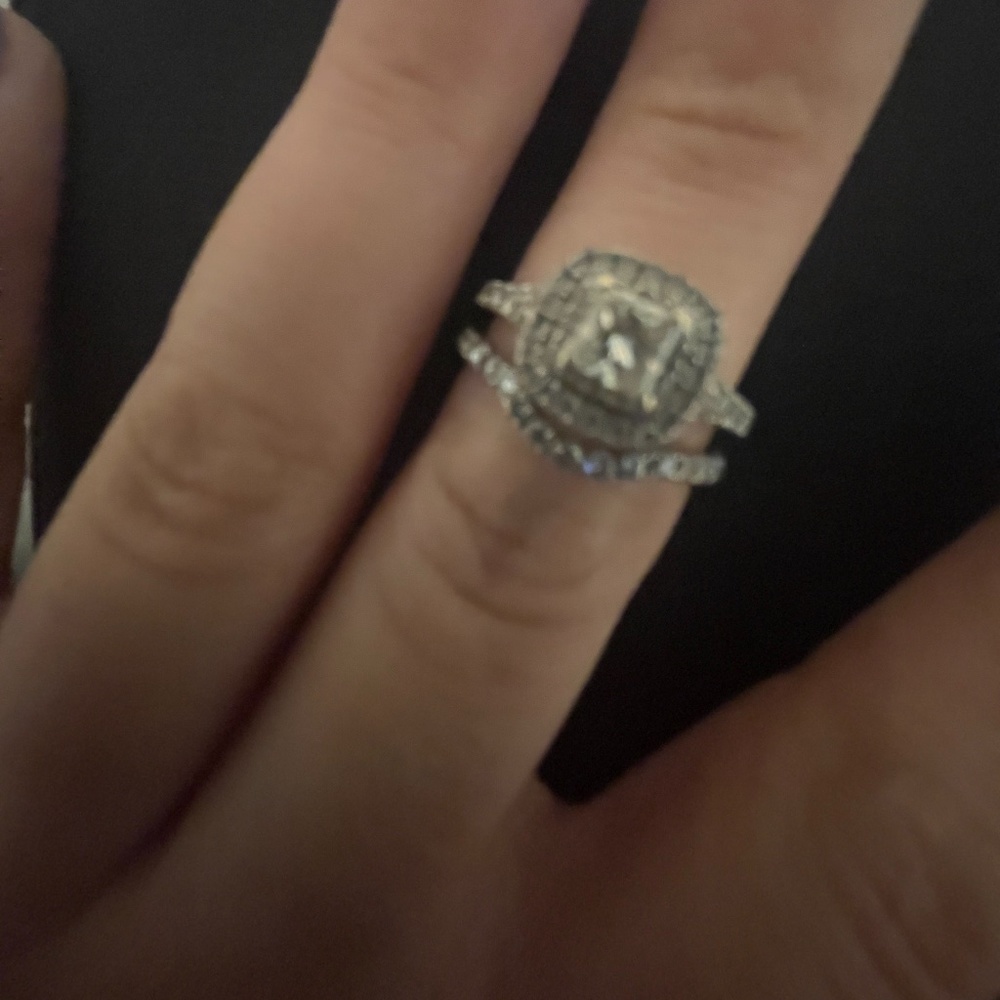 Neil Lane engagement ring and matching Neil Lane wedding band